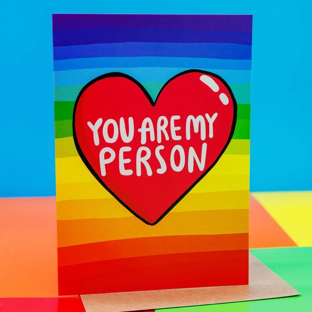 Katie Abey Design - You Are My Person A6 Wenskaart - Multicolours